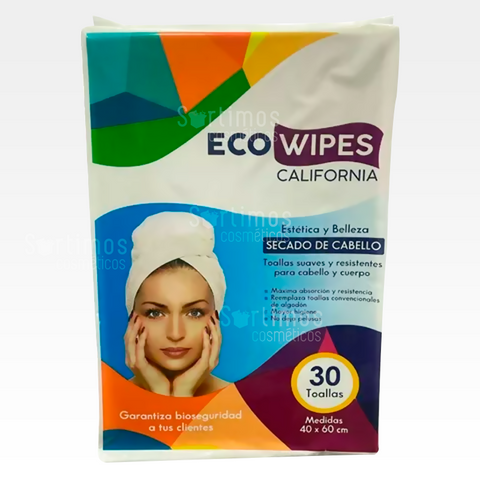 TOALLA ECO WIPES CUADRADA CALIFORNIA X 30UND