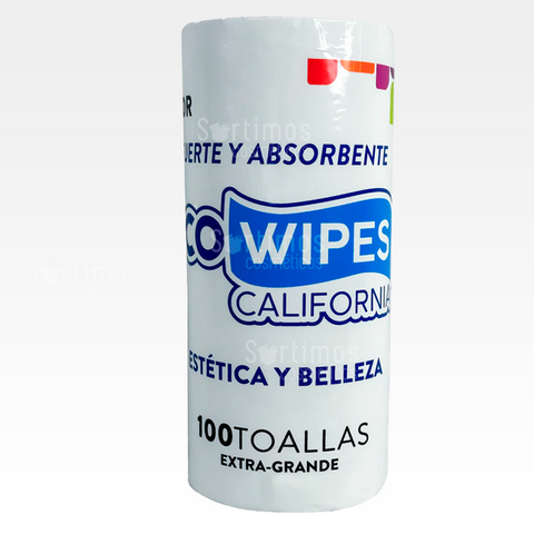 TOALLA ECO WIPES ROLLO CALIFORNIA X 100UND